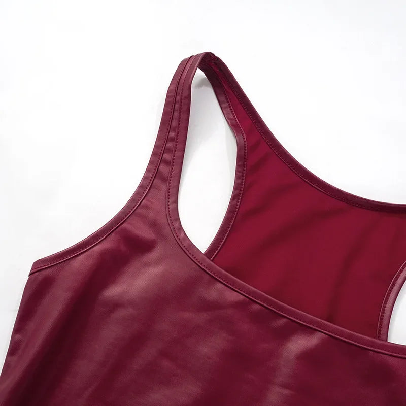 Summer New Solid Colour Slim Tank Top One-Piece Lace-Up Square Neck Sleeveless Y2k Tops Fashion Sexy Casual Women Clothing