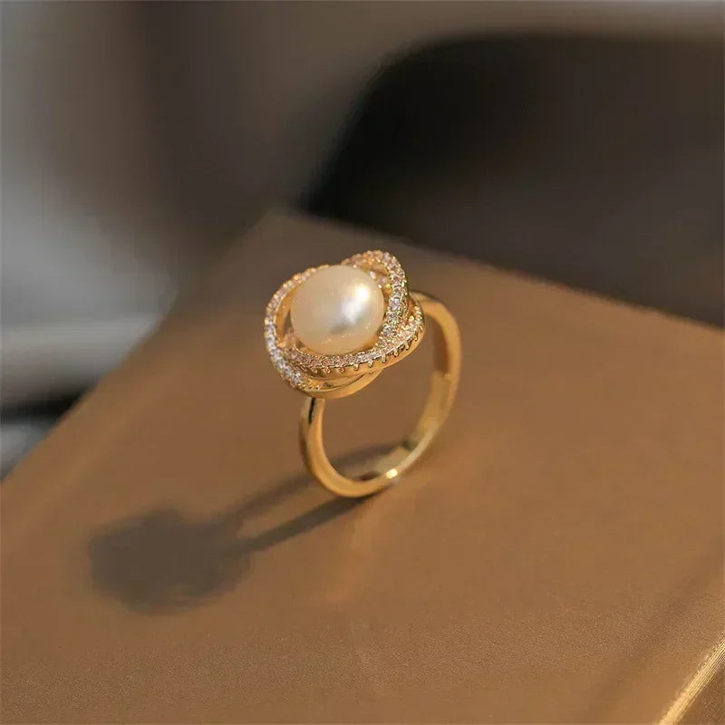 New Simple Daisy Flower Ring For Women Fashionable Personalized Daily Accessory Party Jewelry Birthday Anniversary Gifts